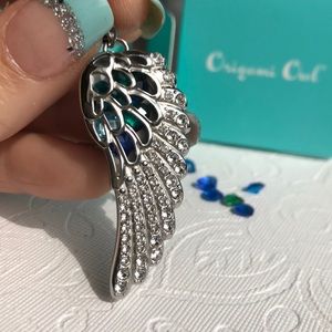 Silver Wing Locket with Crystals by Origami Owl